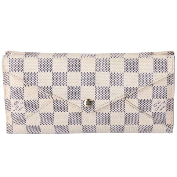 Louis Vuitton Origami Long Wallet N63098 Azur Damier - Picture 1 of 6